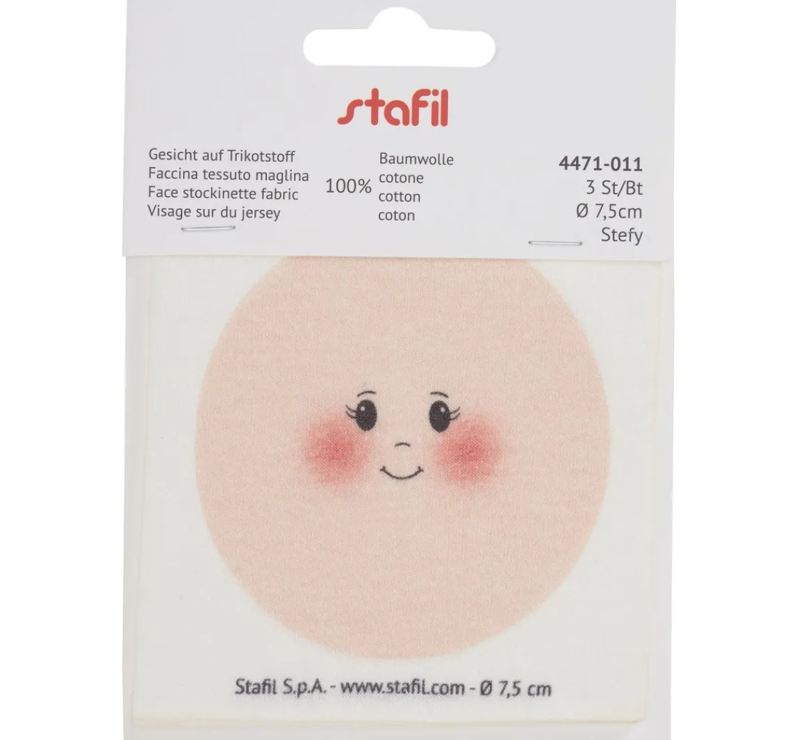 Hot stafil Gesicht auf Trikotstoff "Stefy"