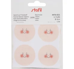 Clearance stafil Gesichter auf Trikotstoff