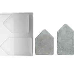 Hot Rayher Gießform "2 Häuser", ca. 13,5 - 16,5 cm