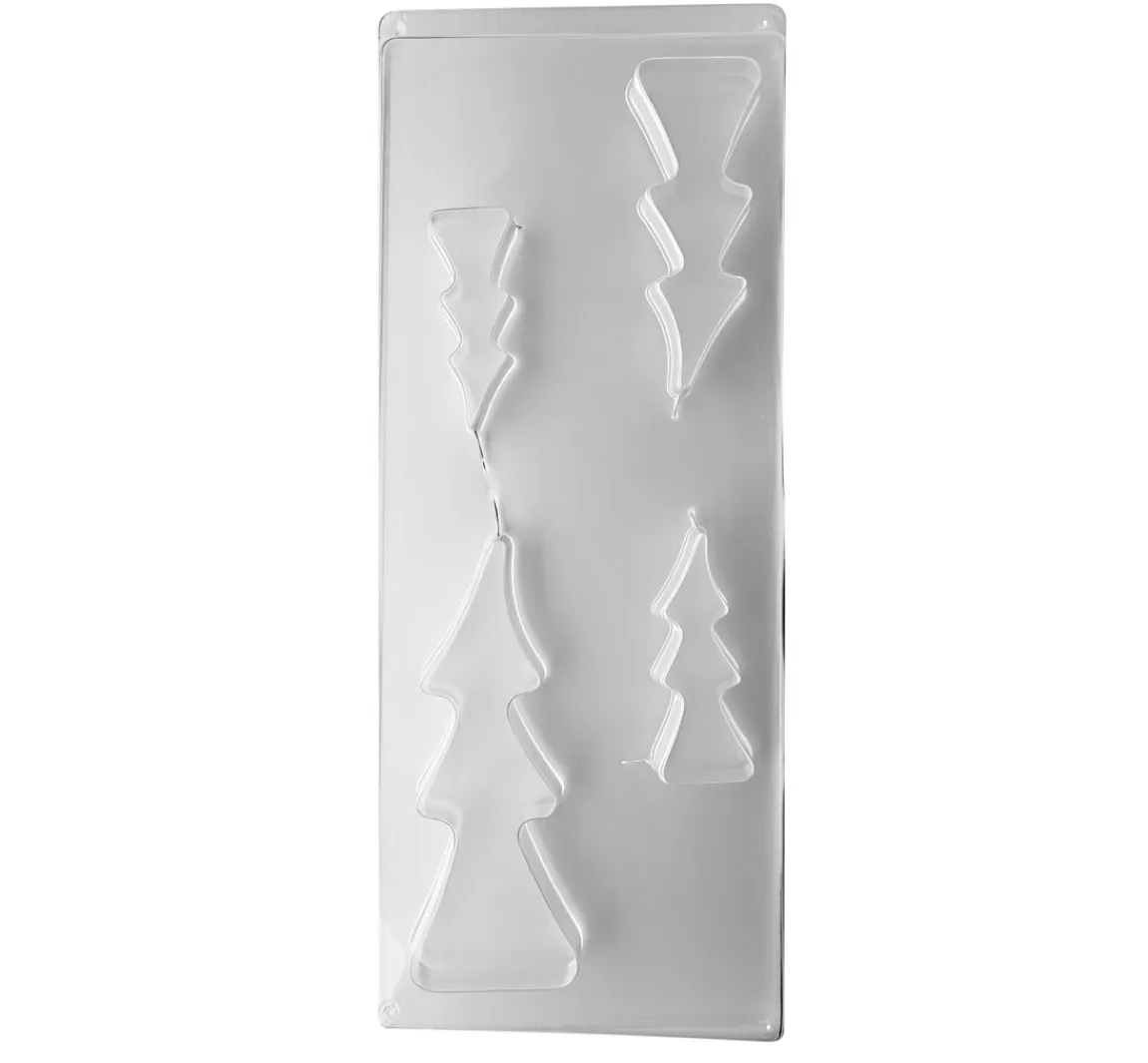 Hot Rayher Gießform "4 Tannenbäume", ca. 8-16 cm