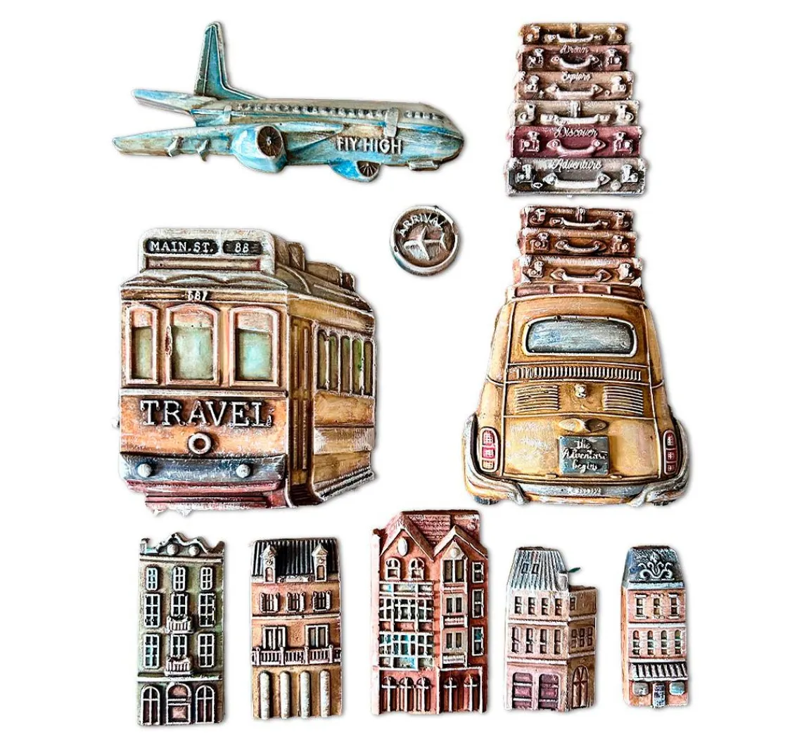 Sale Stamperia Gießform "Art of Travelling", Transports