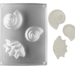 Clearance GLOREX Gießform "Muschel-Trio"
