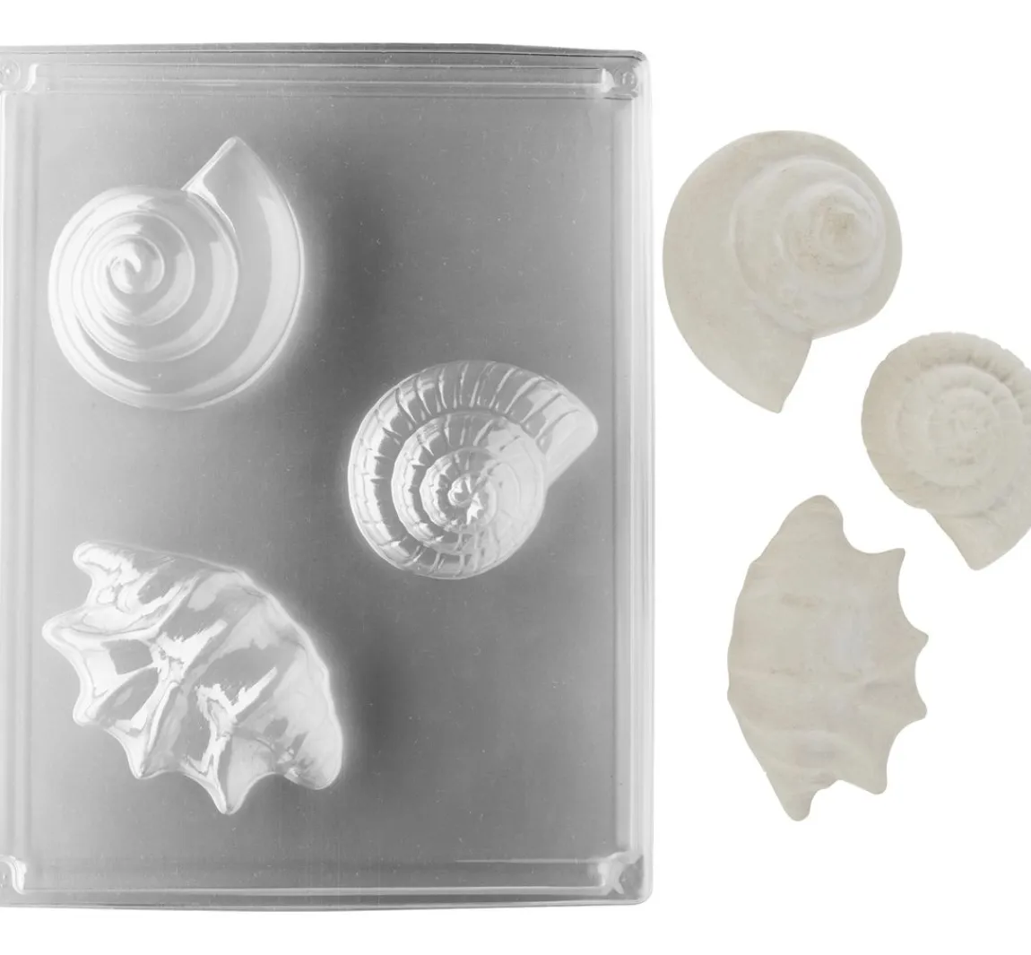 Clearance GLOREX Gießform "Muschel-Trio"