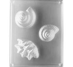Clearance GLOREX Gießform "Muschel-Trio"