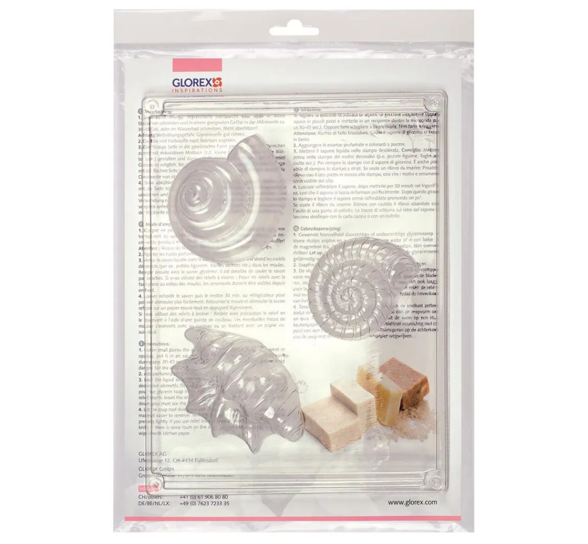 Clearance GLOREX Gießform "Muschel-Trio"