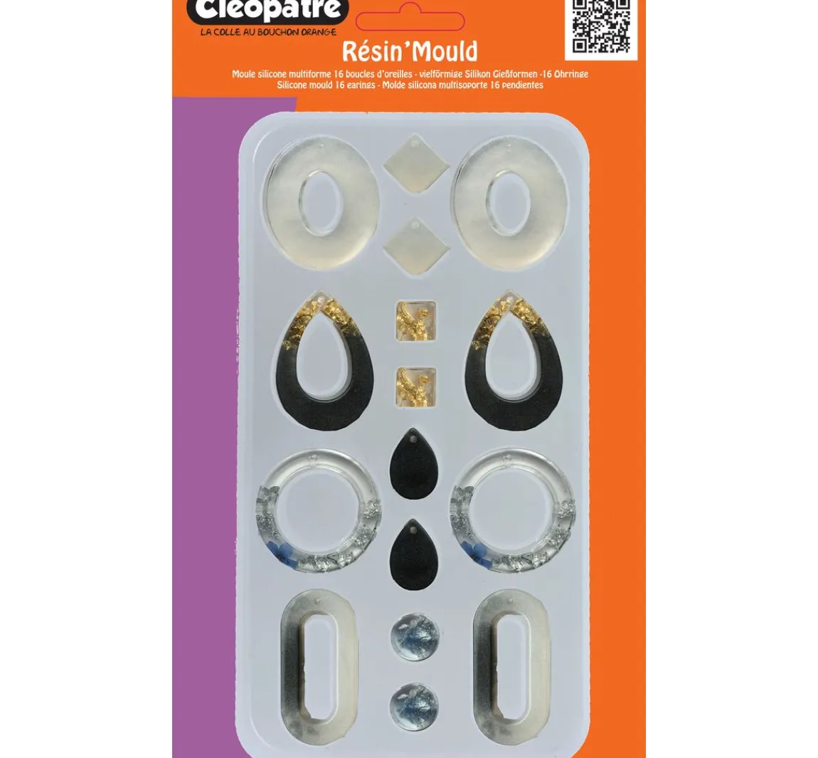 Clearance Cléopâtre Gießform "Ohrringe in Paare"