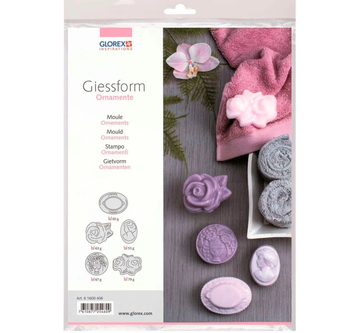 Discount GLOREX Gießform "Ornamente"