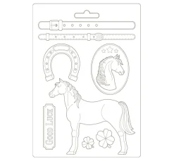 Best Stamperia Gießform "Pferdeglück"