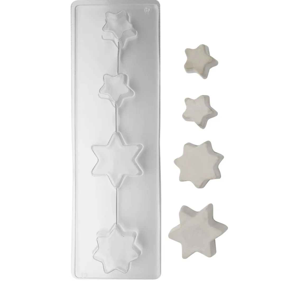 Sale Rayher Gießform "Sterne", 4 Motive