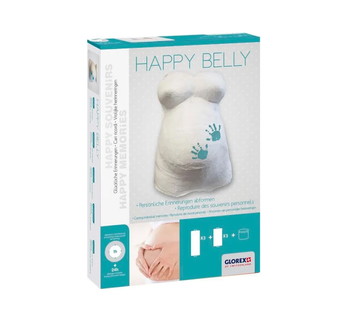Clearance GLOREX Gips Bauchabformset "Happy Belly"