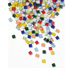 Outlet folia Glas-Mosaiksteine Mix, farbig sortiert