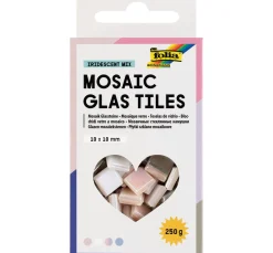 Outlet folia Glas-Mosaiksteine Mix, farbig sortiert
