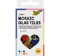 Outlet folia Glas-Mosaiksteine Mix, farbig sortiert