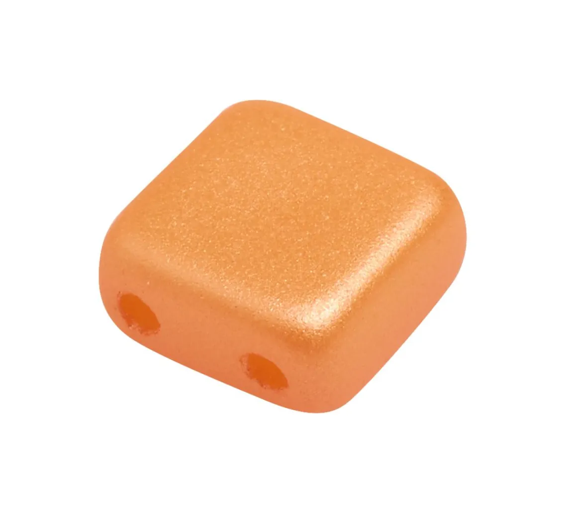 New PRACHT Glasperle "Quadratisch", 35 Stück
