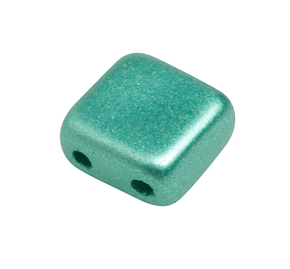 New PRACHT Glasperle "Quadratisch", 35 Stück