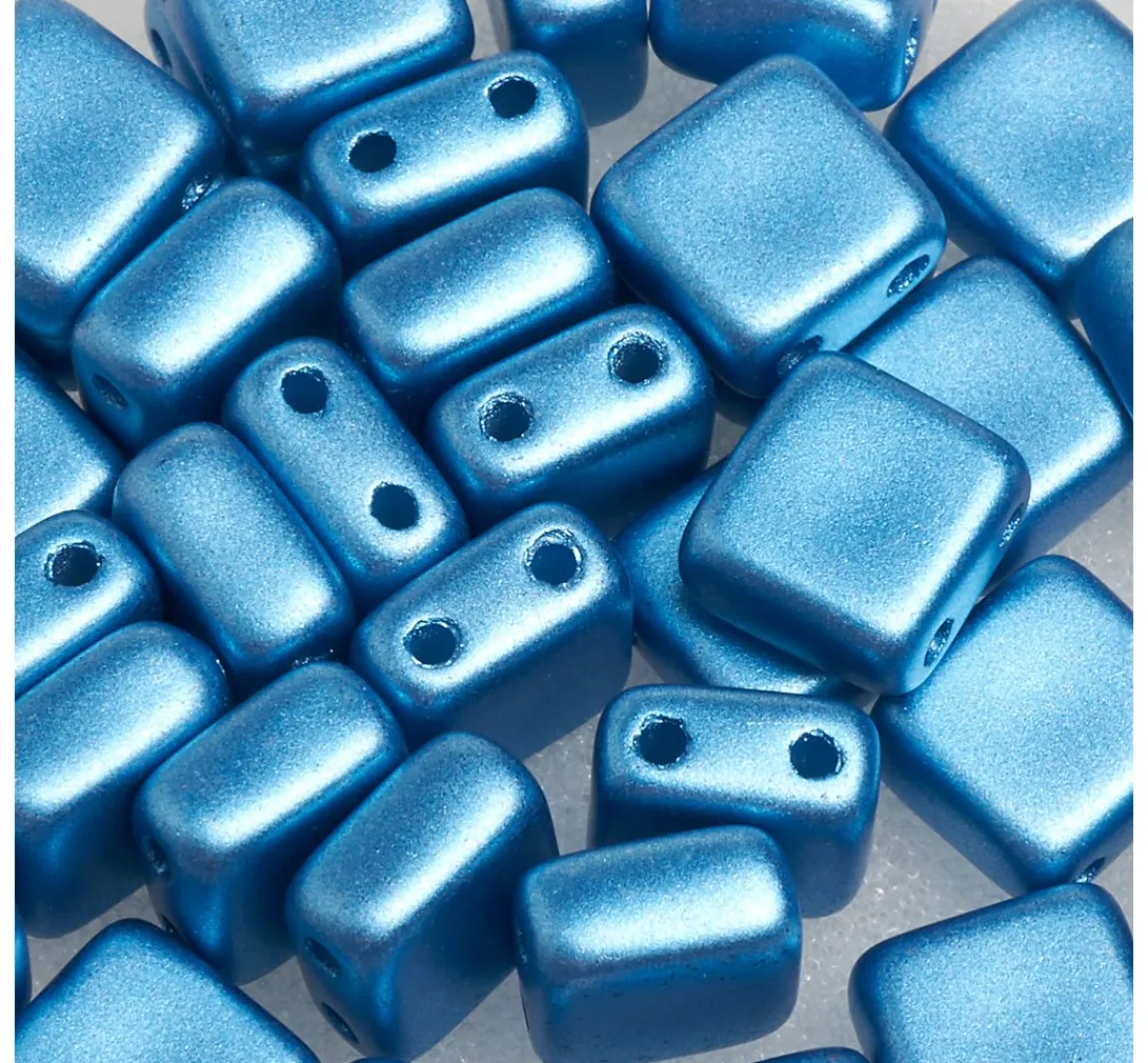 New PRACHT Glasperle "Quadratisch", 35 Stück