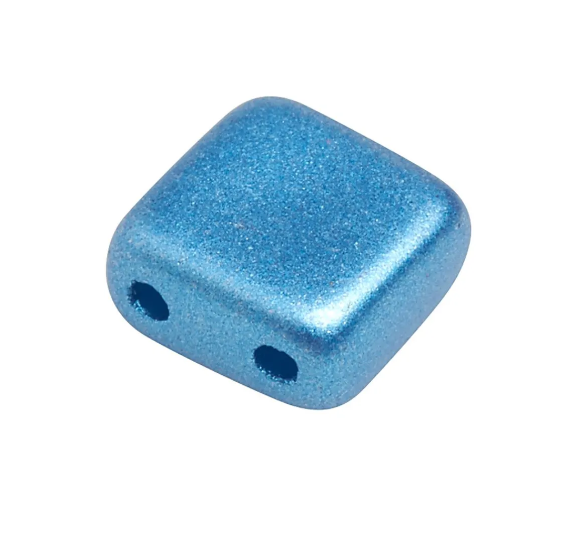 New PRACHT Glasperle "Quadratisch", 35 Stück