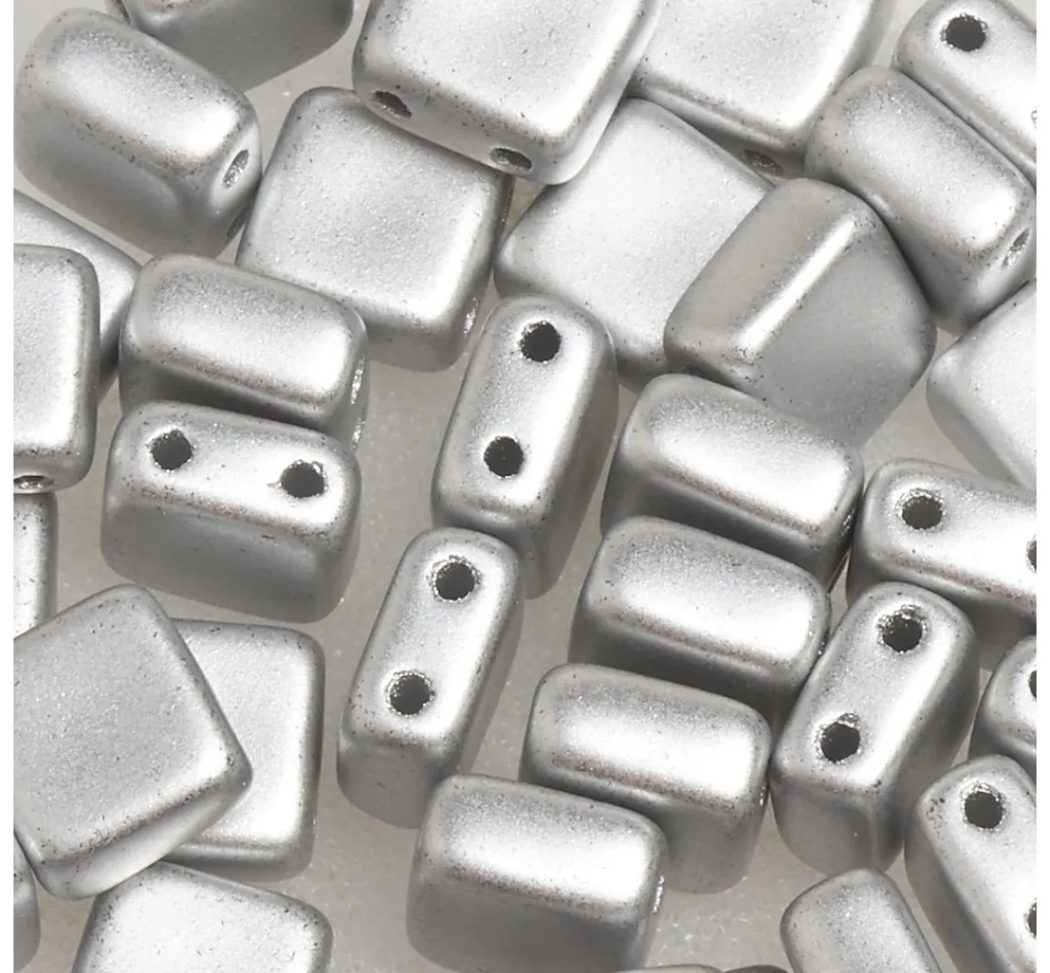 New PRACHT Glasperle "Quadratisch", 35 Stück