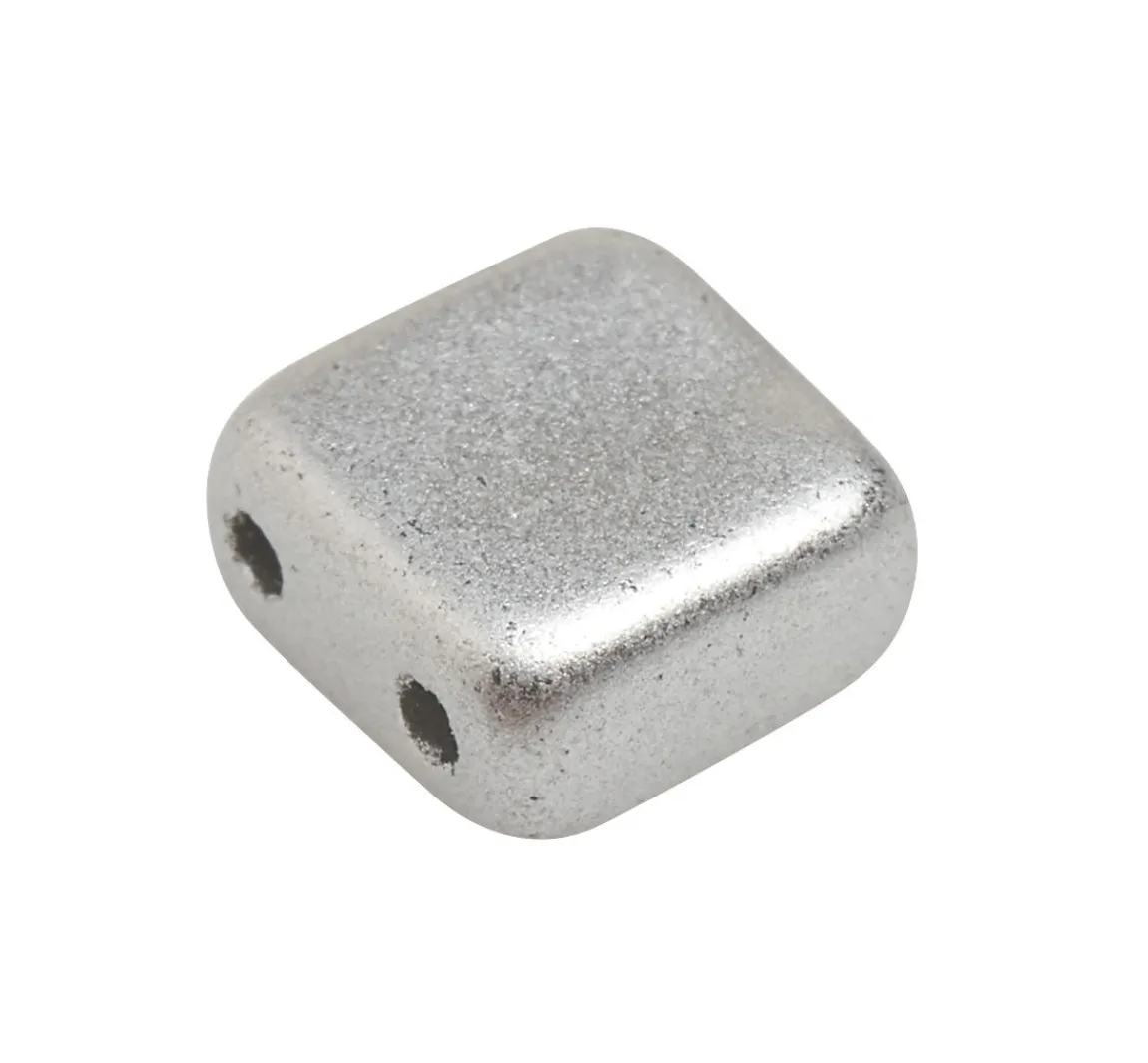 New PRACHT Glasperle "Quadratisch", 35 Stück