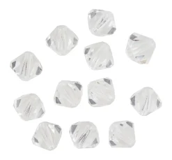 Clearance PRACHT Glasschliffglitzerperlen, 6 mm