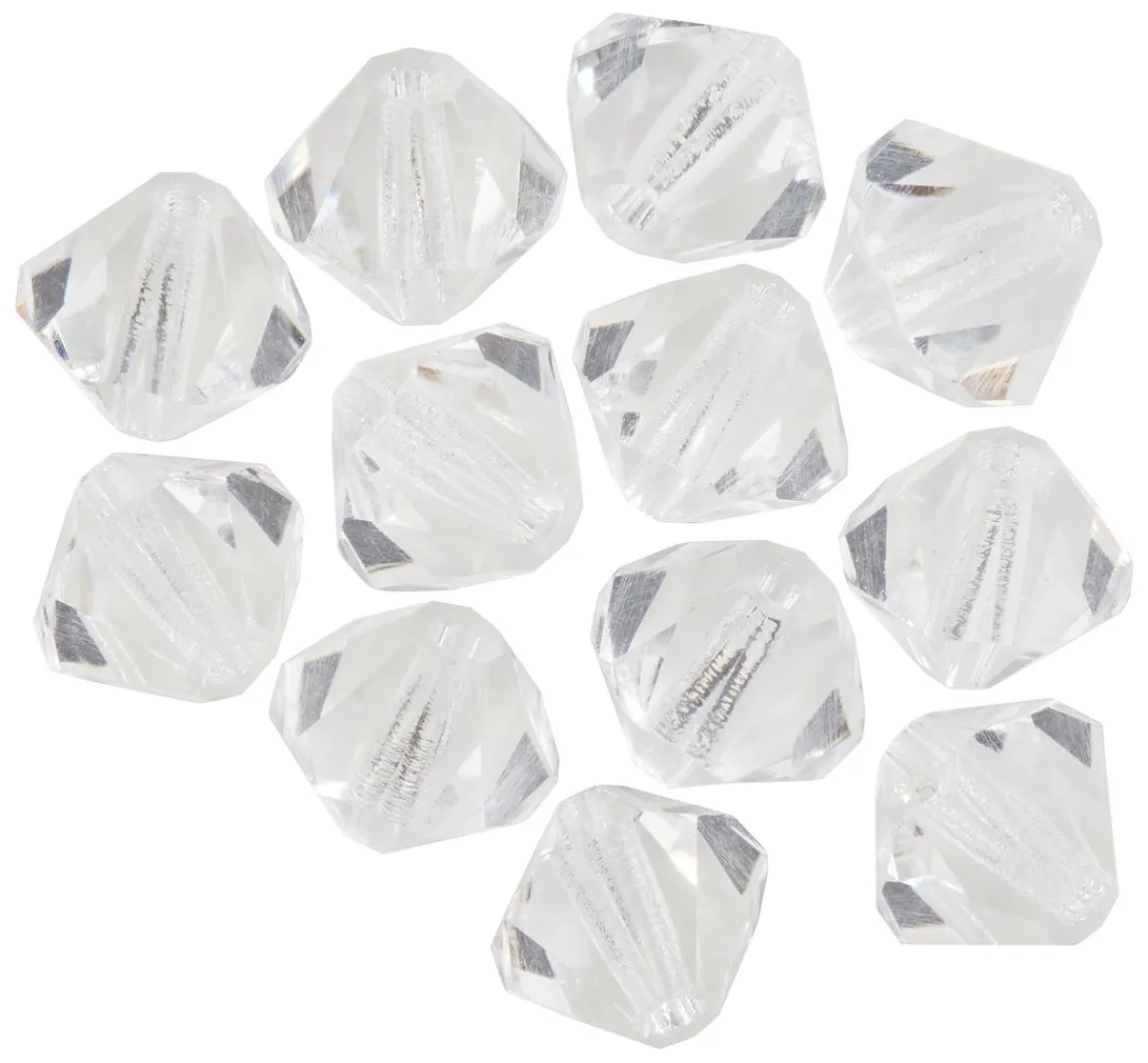 Clearance PRACHT Glasschliffglitzerperlen, 6 mm