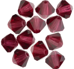Clearance PRACHT Glasschliffglitzerperlen, 6 mm
