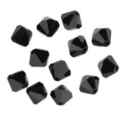 Clearance PRACHT Glasschliffglitzerperlen, 6 mm