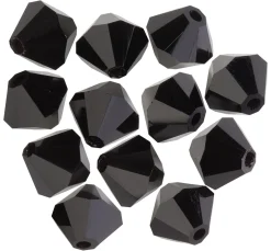 Clearance PRACHT Glasschliffglitzerperlen, 6 mm