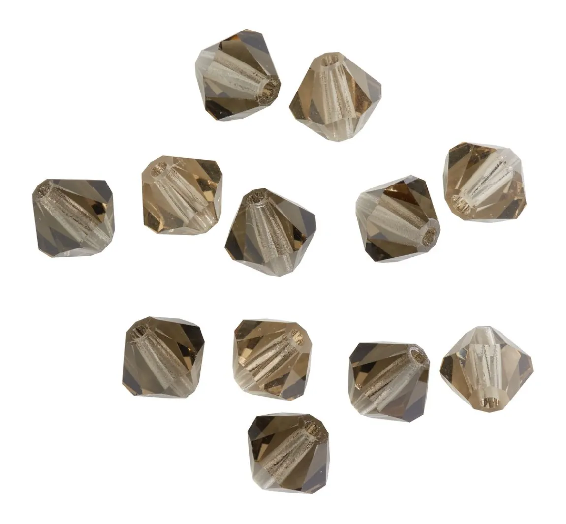 Clearance PRACHT Glasschliffglitzerperlen, 6 mm