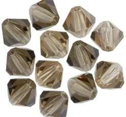 Clearance PRACHT Glasschliffglitzerperlen, 6 mm