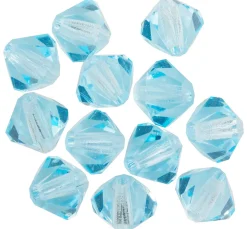 Clearance PRACHT Glasschliffglitzerperlen, 6 mm