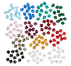 Clearance PRACHT Glasschliffglitzerperlen, 6 mm