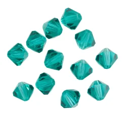 Clearance PRACHT Glasschliffglitzerperlen, 6 mm