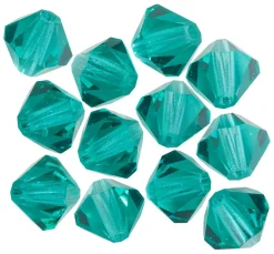 Clearance PRACHT Glasschliffglitzerperlen, 6 mm