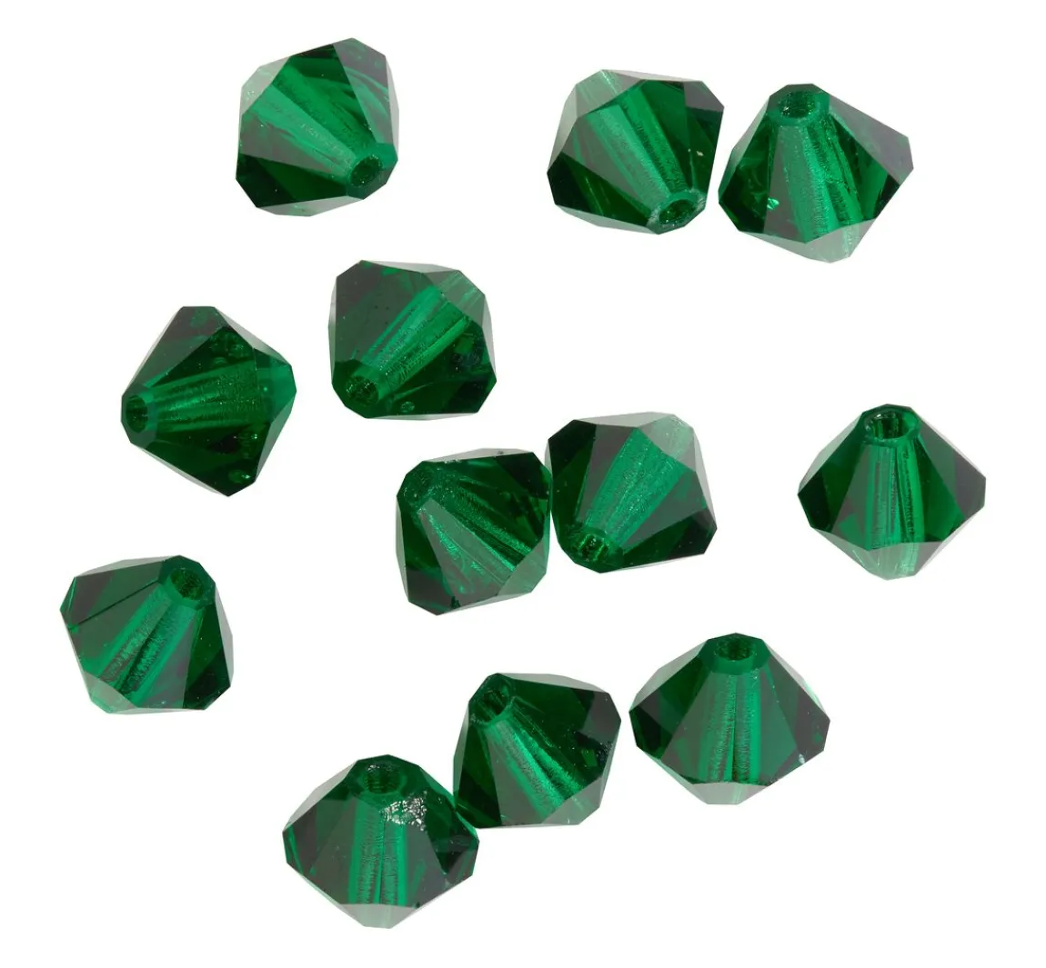Clearance PRACHT Glasschliffglitzerperlen, 6 mm