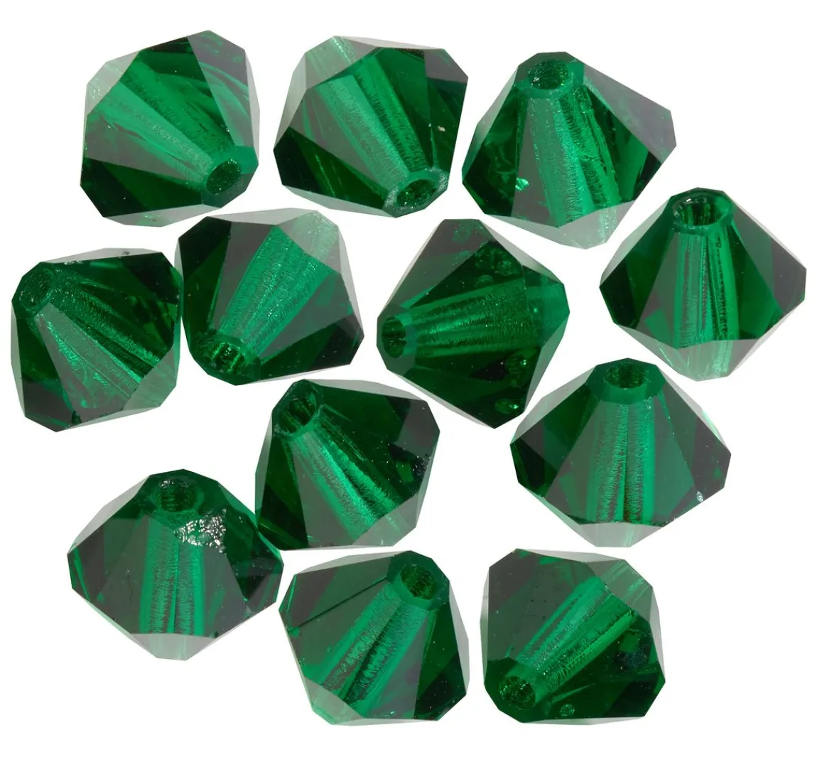 Clearance PRACHT Glasschliffglitzerperlen, 6 mm