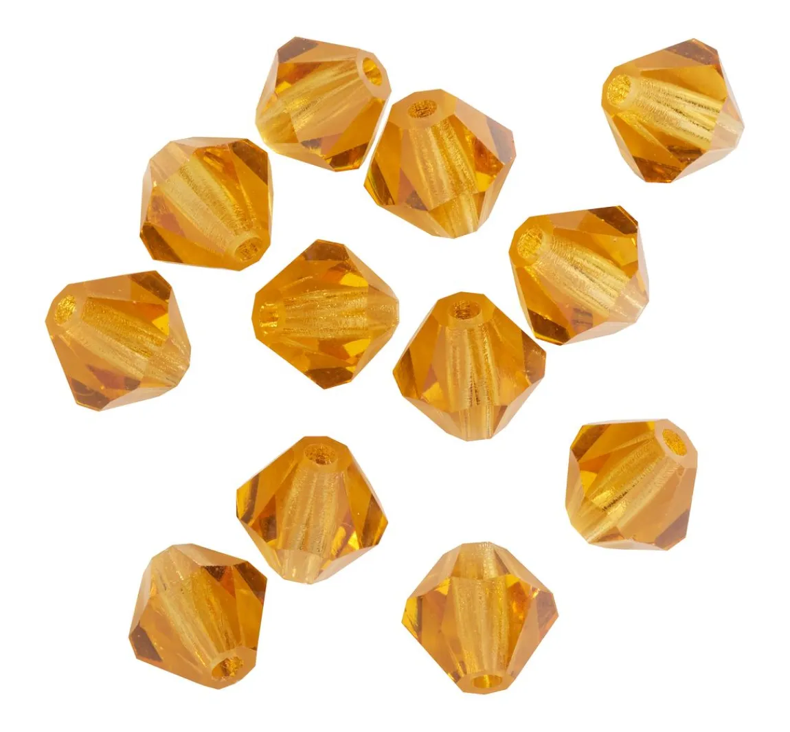 Clearance PRACHT Glasschliffglitzerperlen, 6 mm