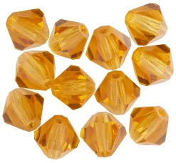 Clearance PRACHT Glasschliffglitzerperlen, 6 mm