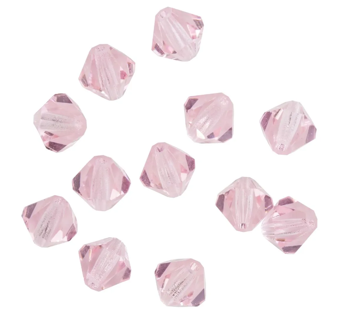 Clearance PRACHT Glasschliffglitzerperlen, 6 mm