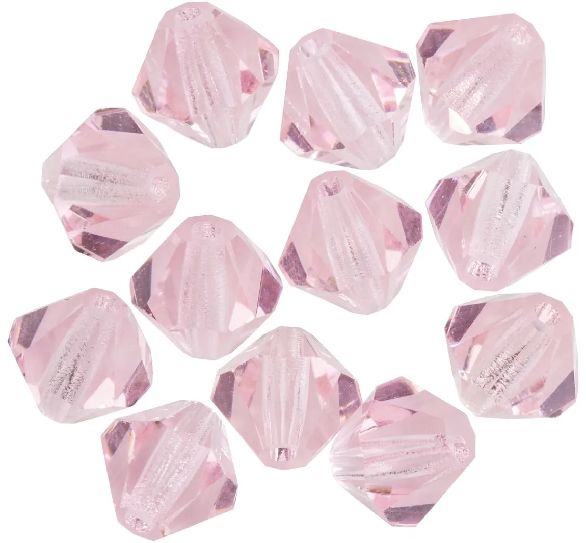 Clearance PRACHT Glasschliffglitzerperlen, 6 mm
