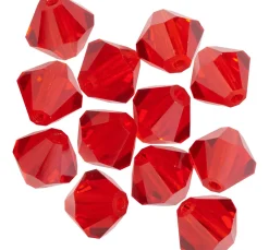 Clearance PRACHT Glasschliffglitzerperlen, 6 mm