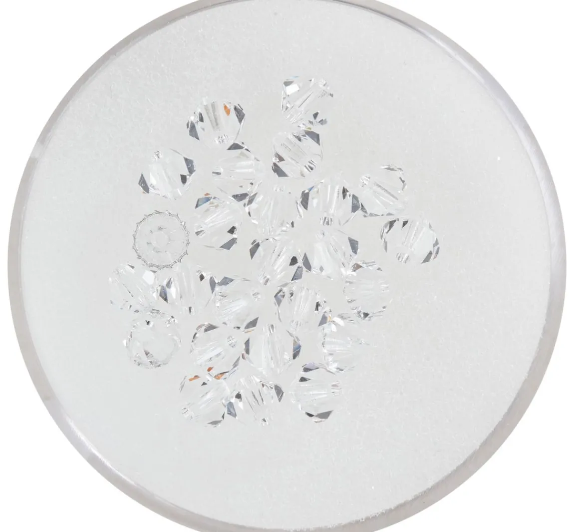 New PRACHT Glasschliffglitzerperlen, 4 mm