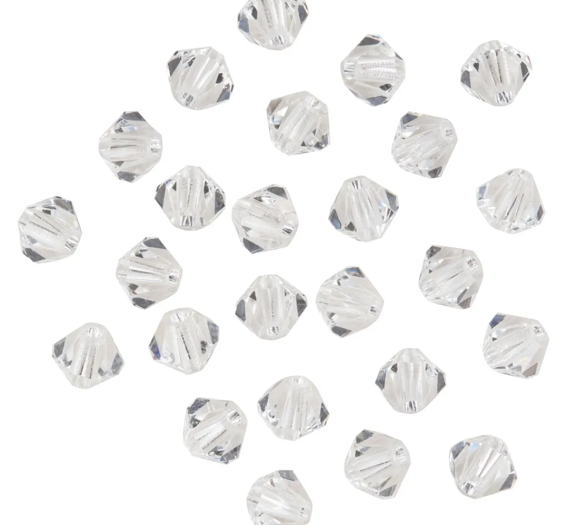 New PRACHT Glasschliffglitzerperlen, 4 mm