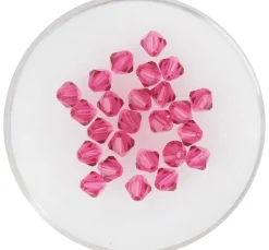 New PRACHT Glasschliffglitzerperlen, 4 mm