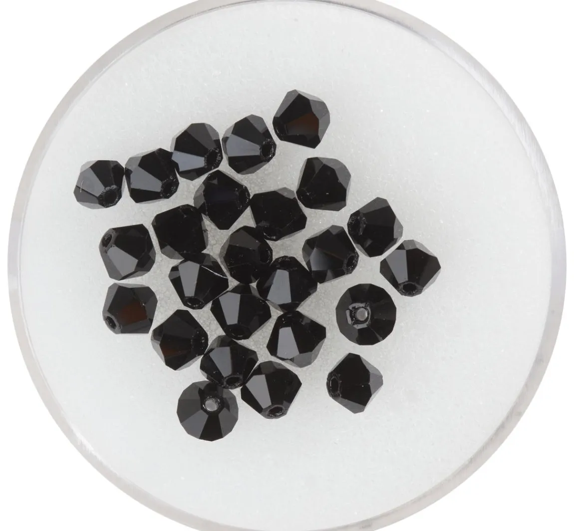 New PRACHT Glasschliffglitzerperlen, 4 mm