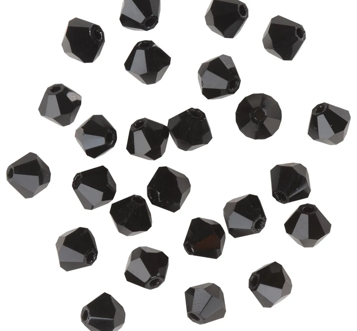 New PRACHT Glasschliffglitzerperlen, 4 mm