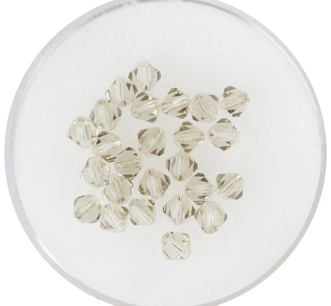 New PRACHT Glasschliffglitzerperlen, 4 mm