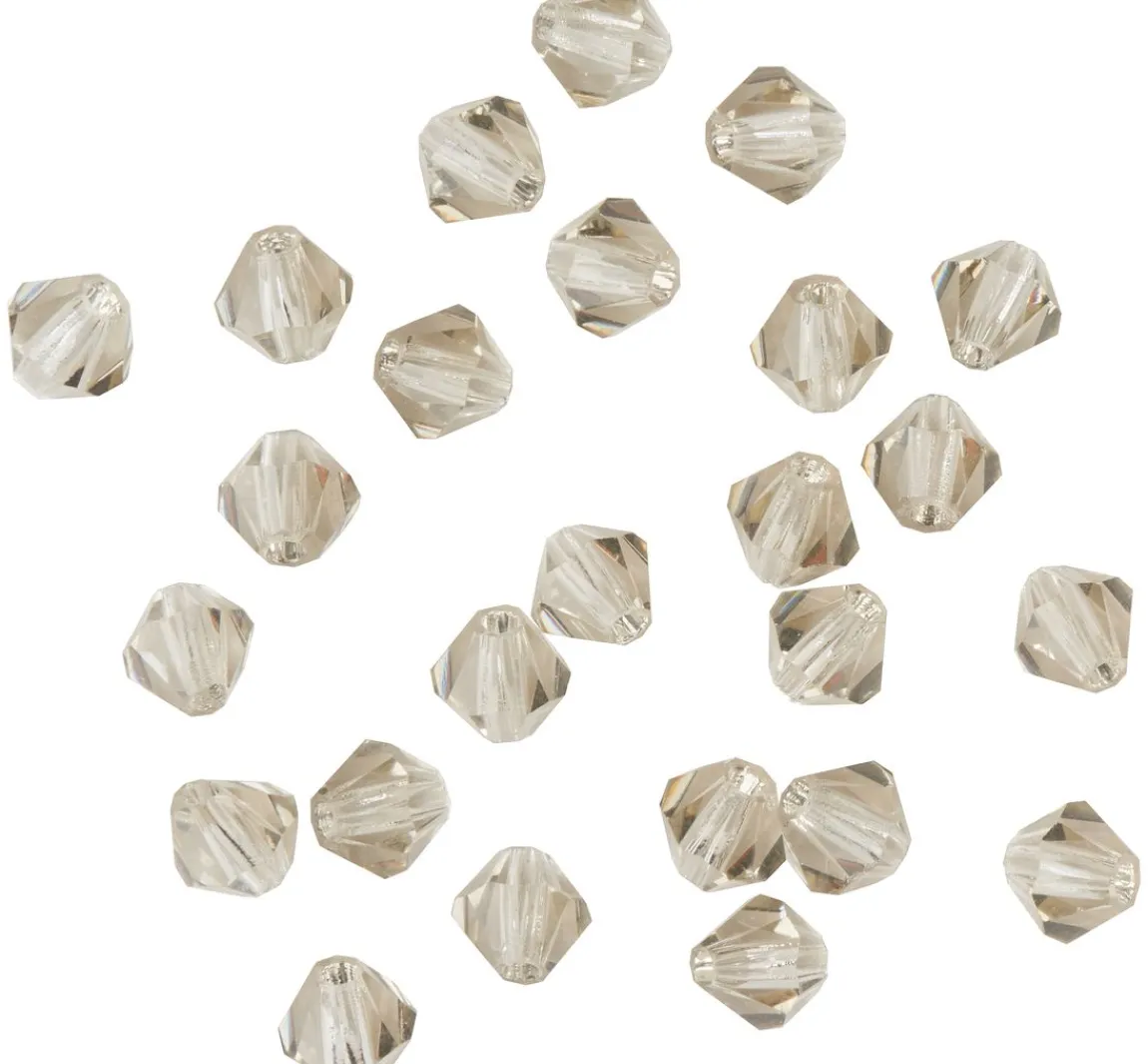New PRACHT Glasschliffglitzerperlen, 4 mm