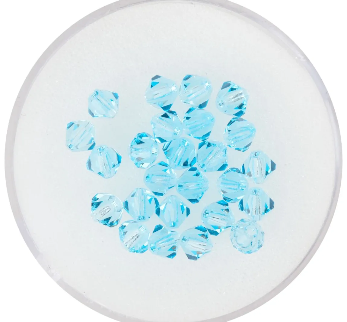 New PRACHT Glasschliffglitzerperlen, 4 mm
