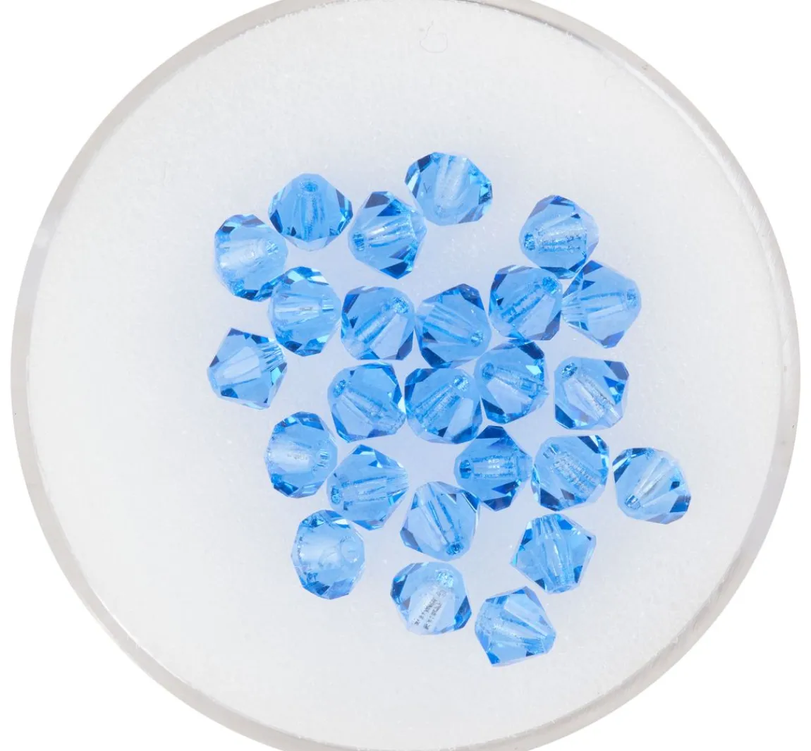 New PRACHT Glasschliffglitzerperlen, 4 mm